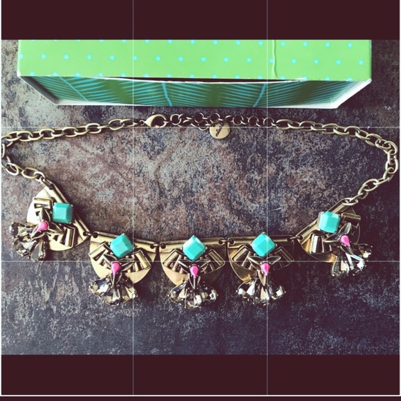 NEW Stella & Dot Devina Art Deco Necklace - Picture 3 of 7